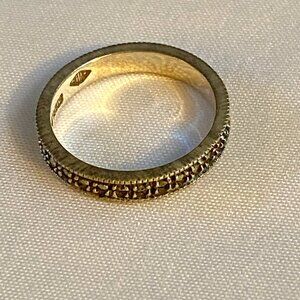 EUC Sterling Silver Ring with Marcasite